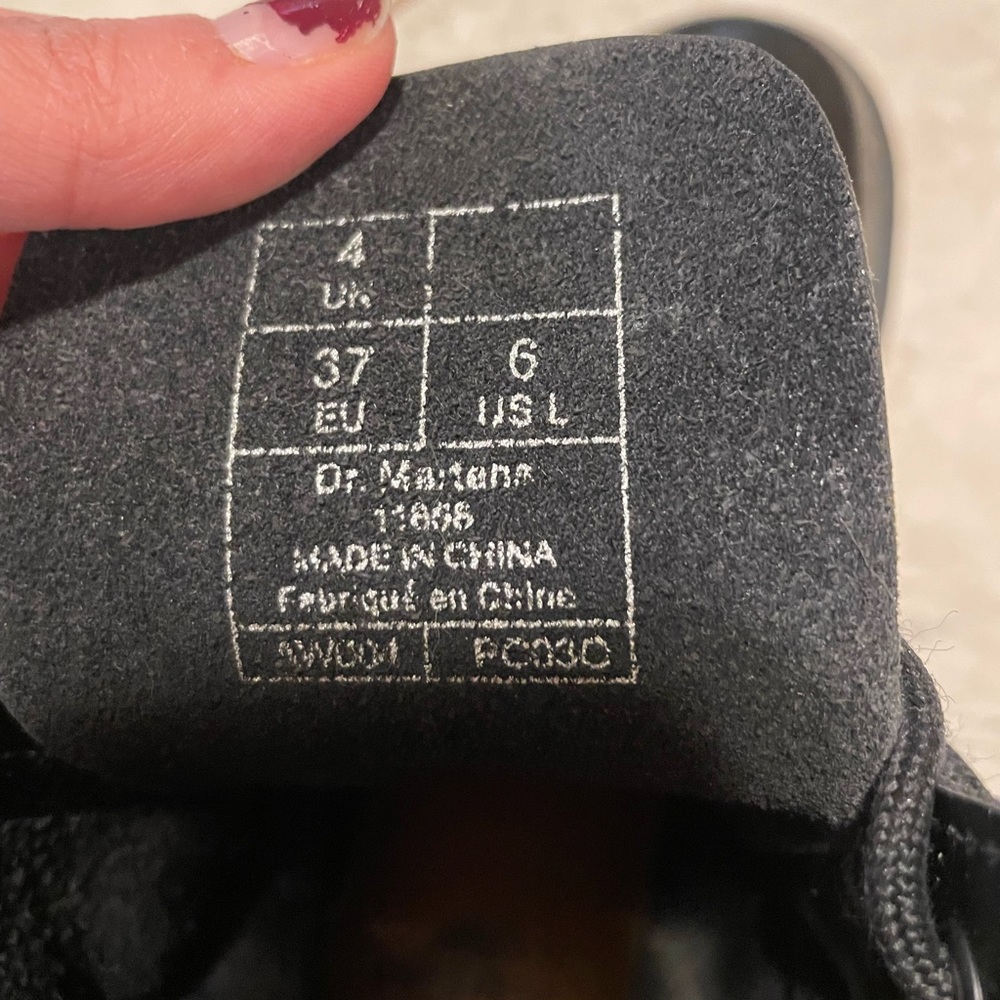 Black doc marten boots